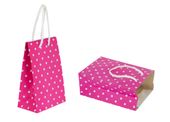 pink shopping bag