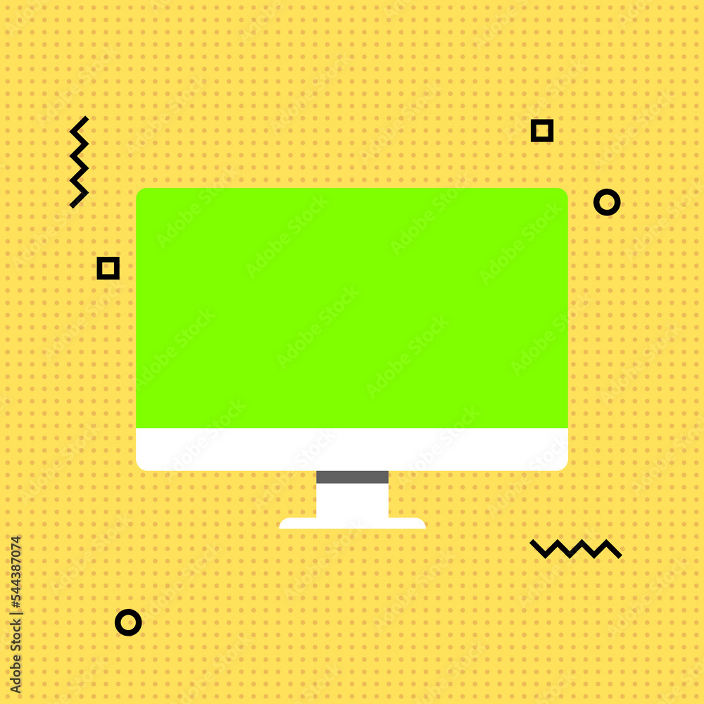Poster video call layout. an application window with a place to insert your image or video