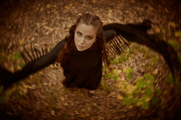 ritual in forest