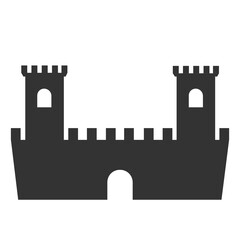 Castle icon. stronghold vector ilustration.