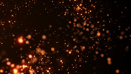 火の粉、火花の背景の背景。タイトルバック