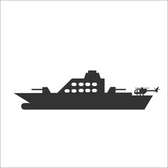 ship icon. war vector ilustration.