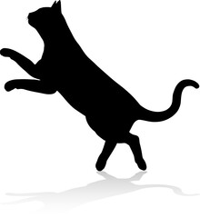 Silhouette Cat Pet Animal