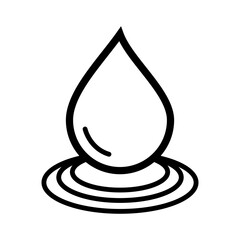 drop water icon vector logo template