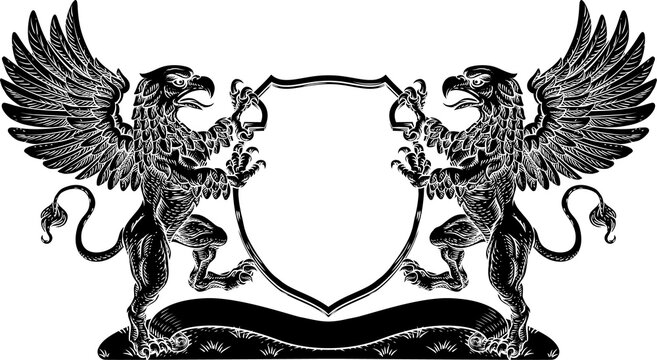 Coat of Arms Griffin Crest Griffon Family Shield