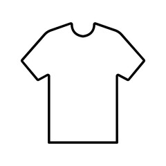 Clothing icon vector for web color editable