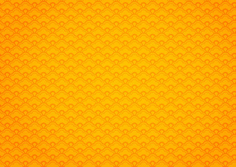 Abstract Chinese pattern royal yellow background