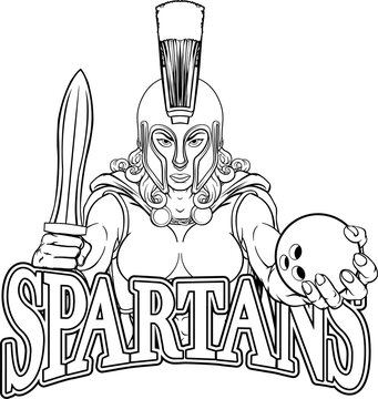 Spartan Trojan Gladiator Bowling Warrior Woman