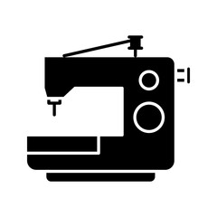 Electric sewing machine line icon color editable