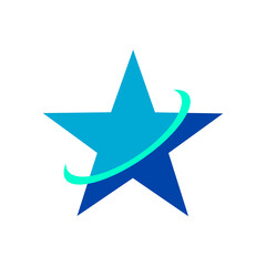 Obraz premium Trendy star icon vector design. Illustration of star icon isolated on a white background.