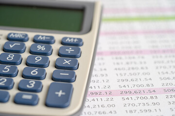 Spreadsheet table paper. Finance development, Banking Account, Statistics Investment Analytic...