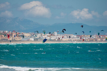 The coast of the atlantic ocean in Tarifa