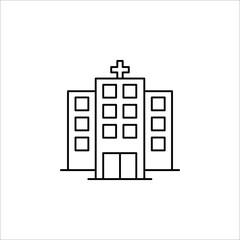 Hospital Icon Design, Vector illustration on white background. EPS 10