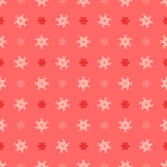 Christmas snowflakes seamless pattern for winter holidays