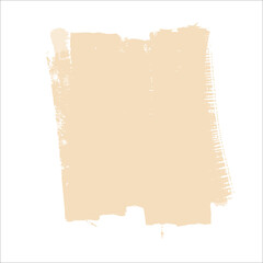 Orange or peach, beige paint spot without background.Vector brushstroke for backgrounds and other designs.