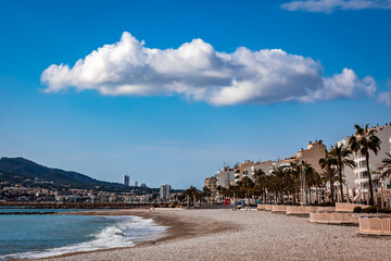 La plage d'Altea en Espagne