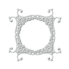 Frame, in the style of an ornament, Vector illustration eps 10, Art.	