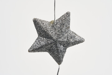 Christmas ornaments isolated on white 