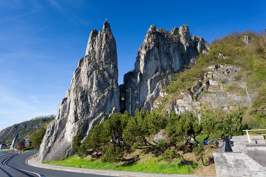 Rock Bayard in Dinant, Namur, Wallonia, Belgium