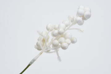 Christmas ornaments isolated on white 