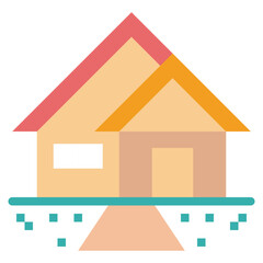 house flat icon style