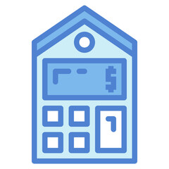 calculator two tone icon style