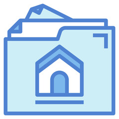 folder two tone icon style