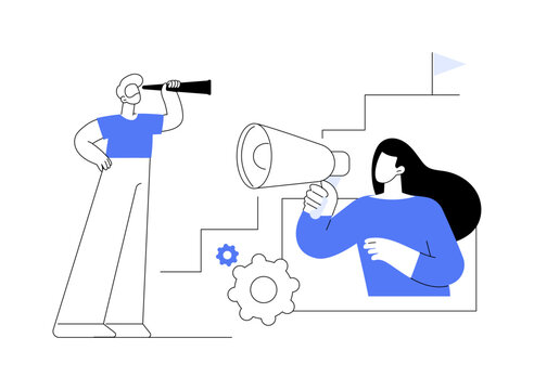 Career advice abstract concept vector illustration.