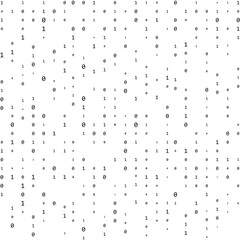 Computer matrix. Stream of binary code. Digits on the screen. binary code. Graphic data, algorithm.