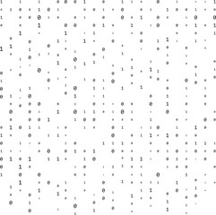Computer matrix. Stream of binary code. Digits on the screen. binary code. Graphic data, algorithm.