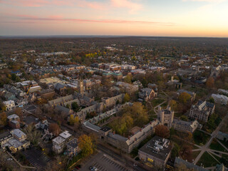 Drone Sunrise in Princeton New Jersey