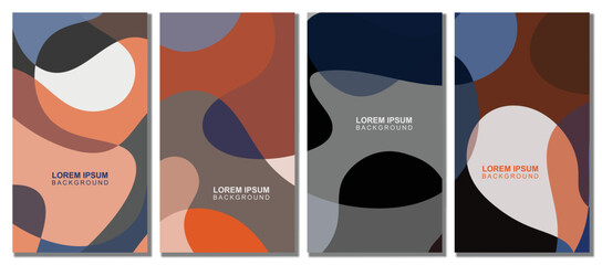 Abstract wavy set background. Abstract background.