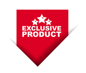 red vector illustration banner exclusive product