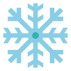 snowflake flat icon style