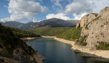 Calcon reservoir in the Sierra de Guara, Huesca