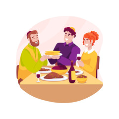 Passover isolated cartoon vector illustration.