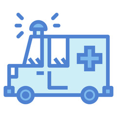 ambulance two tone icon style