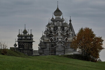 Wooden architectural ensemble on Kizhi island