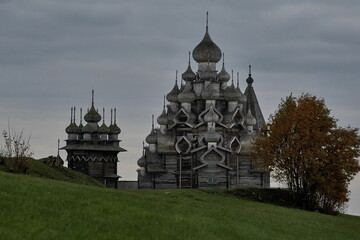 Wooden architectural ensemble on Kizhi island