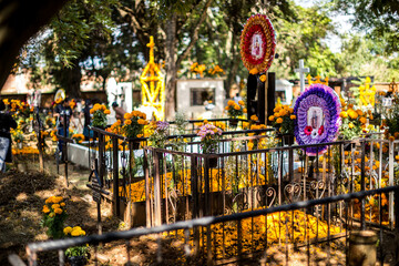 altar de muertos, festividad día de muertos, vintage photo, flor de cempasúchil, day of dead, Mexico