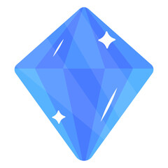 A diamond flat editable icon