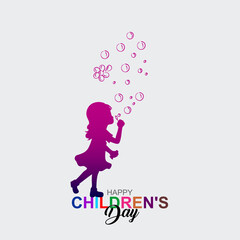 illustration of Happy Children's day concept