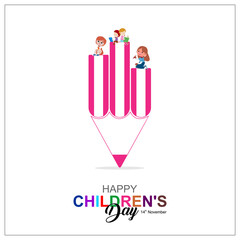 illustration of Happy Children's day concept