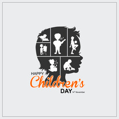 illustration of Happy Children's day concept