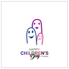 illustration of Happy Children's day concept