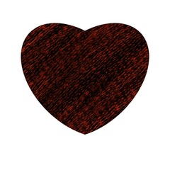 Beautiful black heart on a white background with red elements for St. Valentine