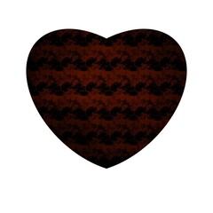 Beautiful black heart on a white background with red elements for St. Valentine