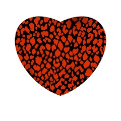 Beautiful black heart on a white background with red elements for St. Valentine