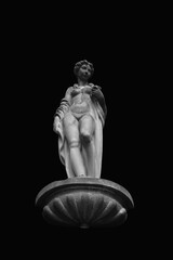Fototapeta na wymiar Beautiful figure of Olympic goddess of love Aphrodite (Venus) Fragment of ancient statue.