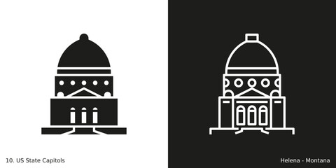 Helena – Montana State Capitol Icon